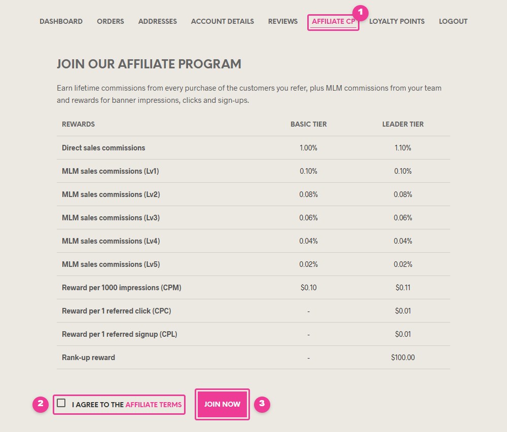 Включете се в афилиейт програмата на Vietnamhairs.com в Affiliate CP